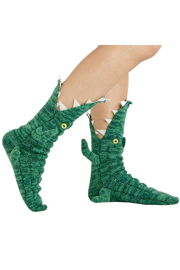 Crocodile Croc Shark Chicken Animals Socks for Women Men Adult Kids Funny Socks Knitted Christmas Socks Gift