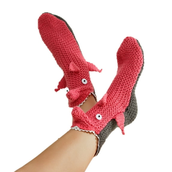 Okbabeha Animals Socks for Women Adult Girls,Funny Alligator Crocodile Shark Chicken Socks Knitted Christmas Socks Gift