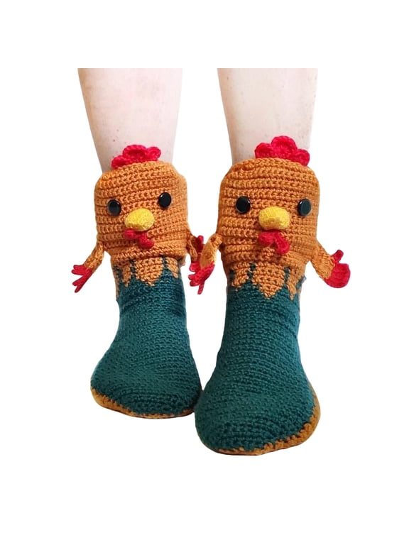 Animals Socks for Women Adult Girls,Funny Alligator Crocodile Shark Chicken Socks Knitted Christmas Socks Gift
