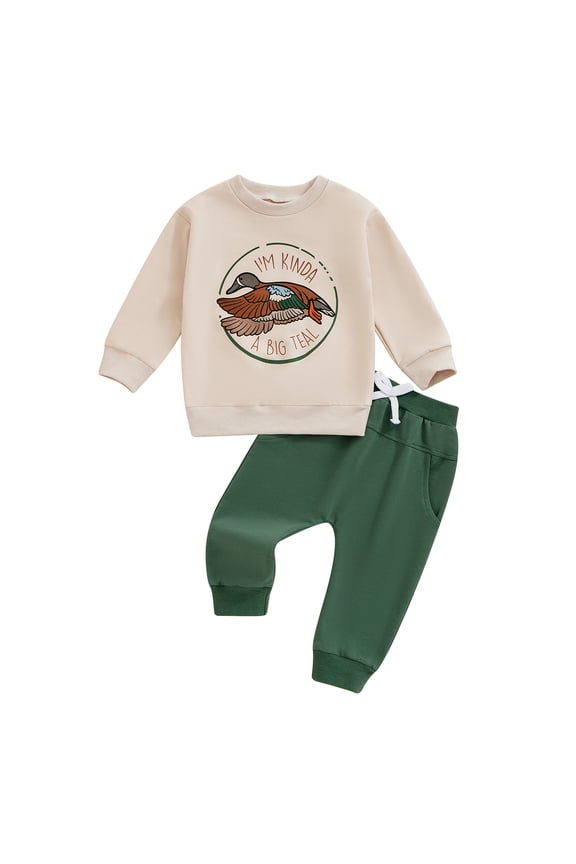 Baby Boy Hunting Clothes Outfits Duck Hunting Sweatshirt Tops+Jogger Pants Set Fall Winter Clothing Gift