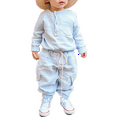 thumbnail image 1 of Okbabeha Baby Boy Linen Outfits 9 12 18 24Months Toddler Clothes 2t 3t 4t 5t 6t Long Sleeve Linen Shirt+Linen Pants Set Fall, 1 of 7