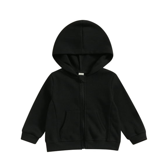Okbabeha Kids Girl Boy Hood Zip Jacket Coat 2t 3t 4t 5t 6t 7t 8t Sweatshirt Hoodie Sweater Pullover Top Fall Clothes Outfits