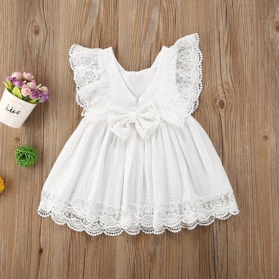 Okbabeha Little Big Sister Matching Outfits Newborn Baby Girl Romper/Toddler Girl Tutu Dress Girls Summer Clothes Lace Sleeveless Romper/Dress