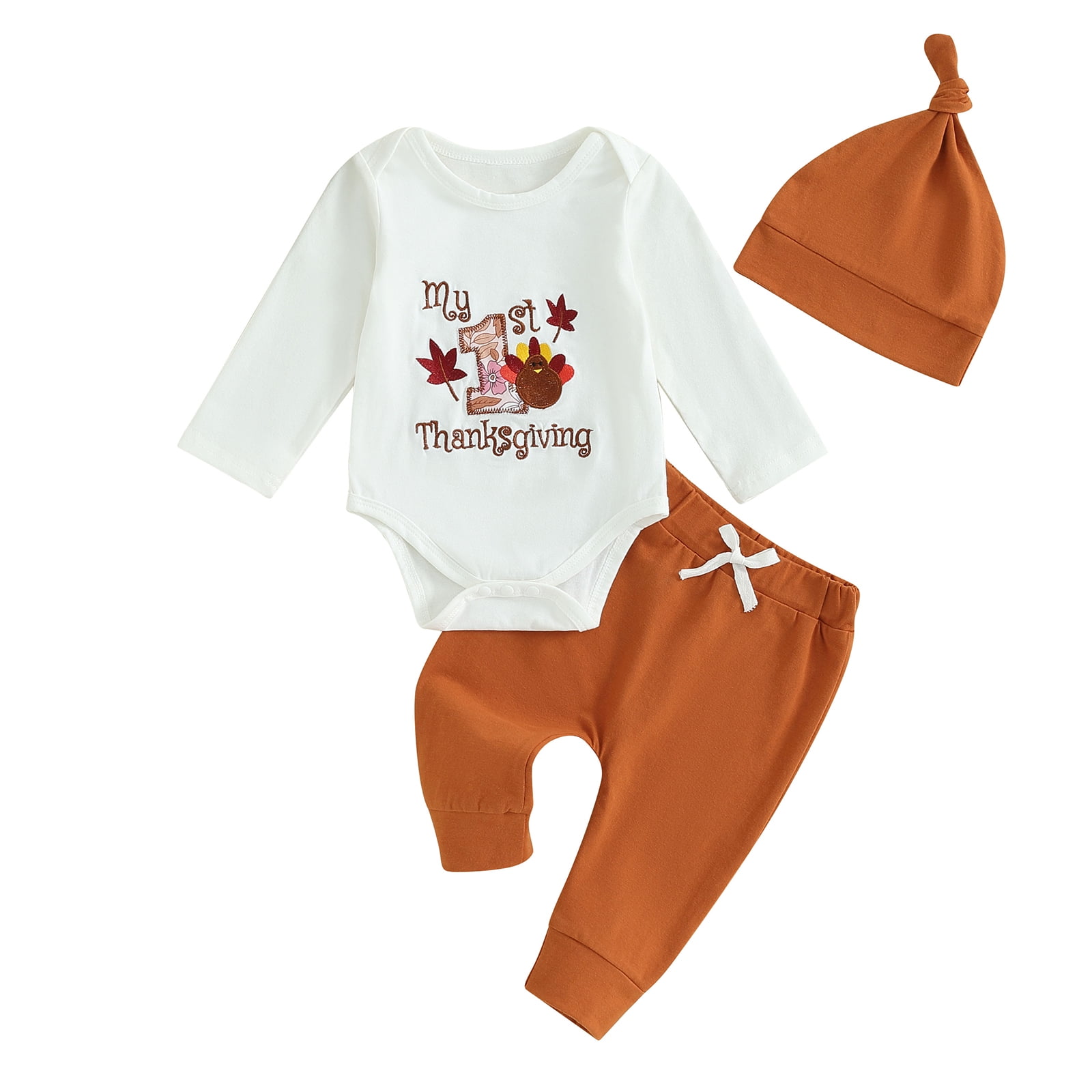 Infant Clothes Baby Boy First Thanksgiving Outfit Boy First