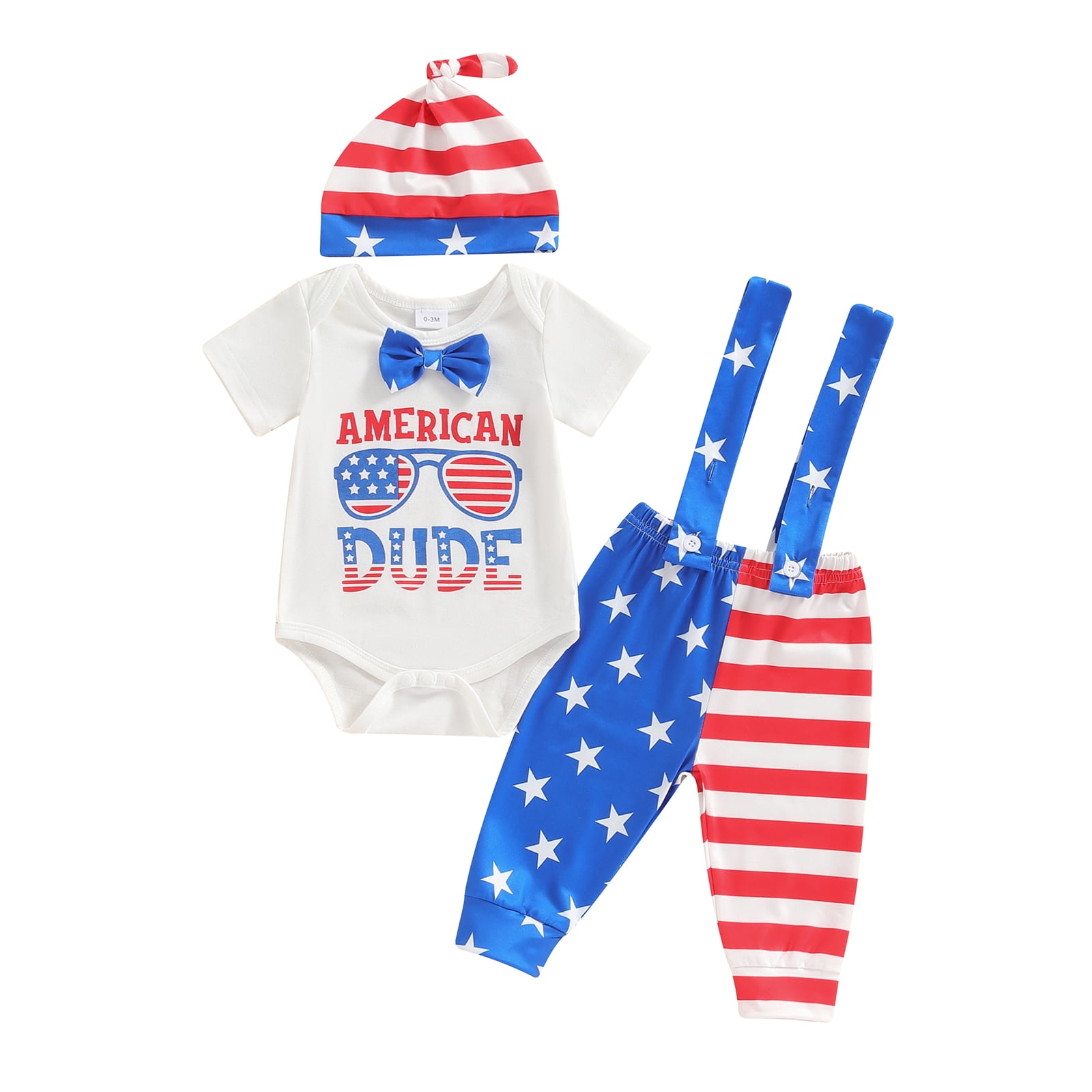 Okbabeha My First 4th of July Outfit Baby Boy Fourth of July one - Main Image