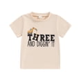 thumbnail image 1 of Okbabeha Toddler Baby Boy Birthday Shirt One Two Three Four Five Short Sleeve Embroidery Tee Shirt Birthday Outfits Clothes, 1 of 7