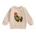 thumbnail image 1 of Okbabeha Toddler Baby Girl Boy Farm Outfits Clothes Embroidery Animals Sweatshirt Tops Long Sleeve Shirt Fall Winter Clothes, 1 of 7