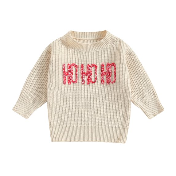 Okbabeha Toddler Baby Ugly Sweater Girl Boy Christmas Outfits Clothes Xmas Sweater Pullover Sweatshirt Long Sleeve Sweater Top