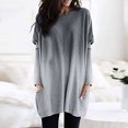 thumbnail image 1 of Okbop Animal Print Tops for Women,Spring And Autumn Round Neck Gradient Color Long-Sleeved Casual Pocket T-Shirt Top Work Blouse Women's Fashion Hoodies & Sweatshirts, 1 of 5