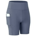 thumbnail image 1 of Okbop Athletic Shorts for Women Summer Sports Short Skirt Loose Fake Two-piece Anti-peep Quick-drying Running Fitness Culottes Tennis Shorts Maternity Shorts Navy M, 1 of 2