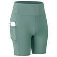 thumbnail image 1 of Okbop Athletic Shorts for Women Summer Sports Short Skirt Loose Fake Two-piece Anti-peep Quick-drying Running Fitness Culottes Tennis Shorts Swim Shorts Mint Green L, 1 of 2