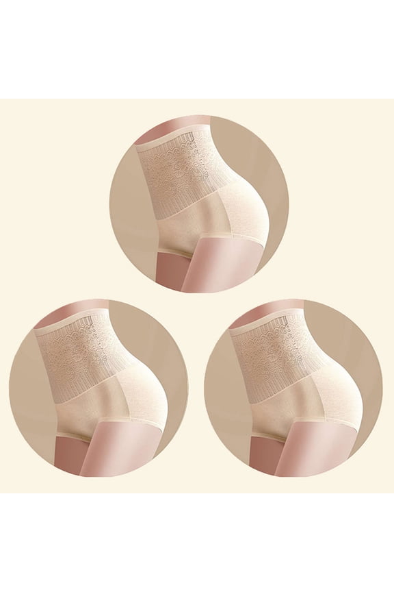 Athletic Shorts for Women Summer High Waisted Body Shaper Shorts Shapewear For Tummy Control Panties Active Shorts Beige L(4)