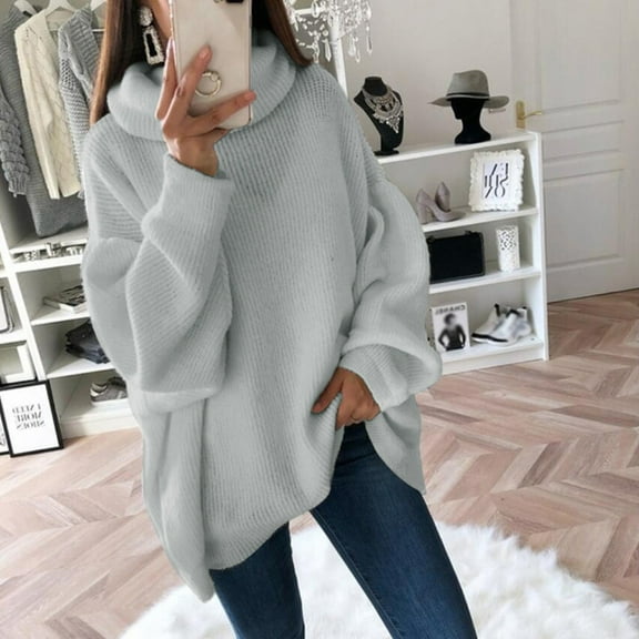 "Okbop Halter Tops, Fashion Solid Casual O-Neck Shoulder Pocket Knitted Sweater Knitwear Top Womens Tops And Blouses Sweatshirt"