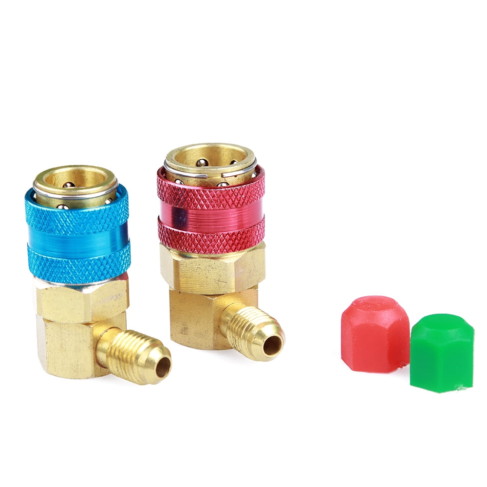 Okeba R134a High Low Angle Quick Coupler Adapter For Manifold Gauge