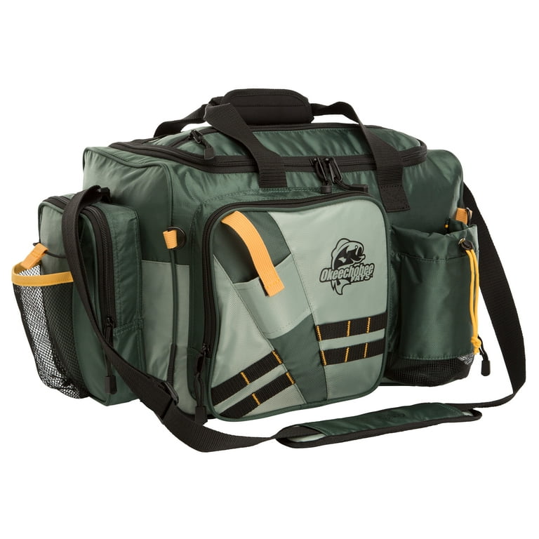 Okeechobee Fats Extra Large Fishing Tackle Bag & Boxes, Polyester 