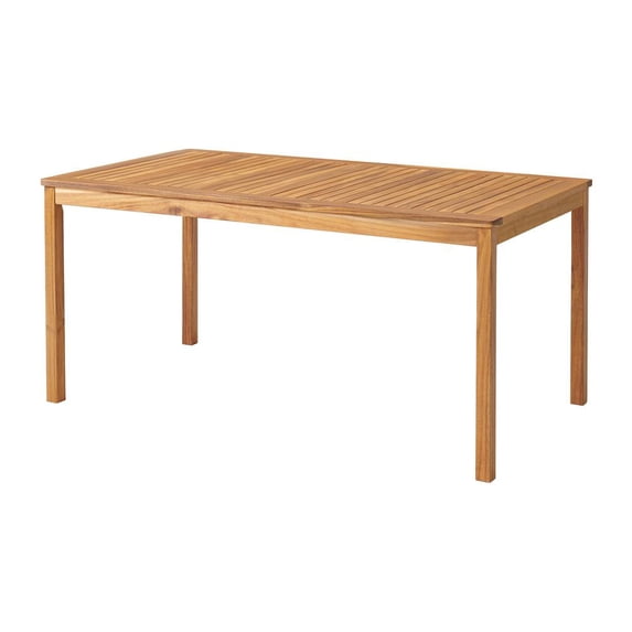 Okemo Acacia Wood Outdoor Dining Set with Table and 4 Chairs with cushions