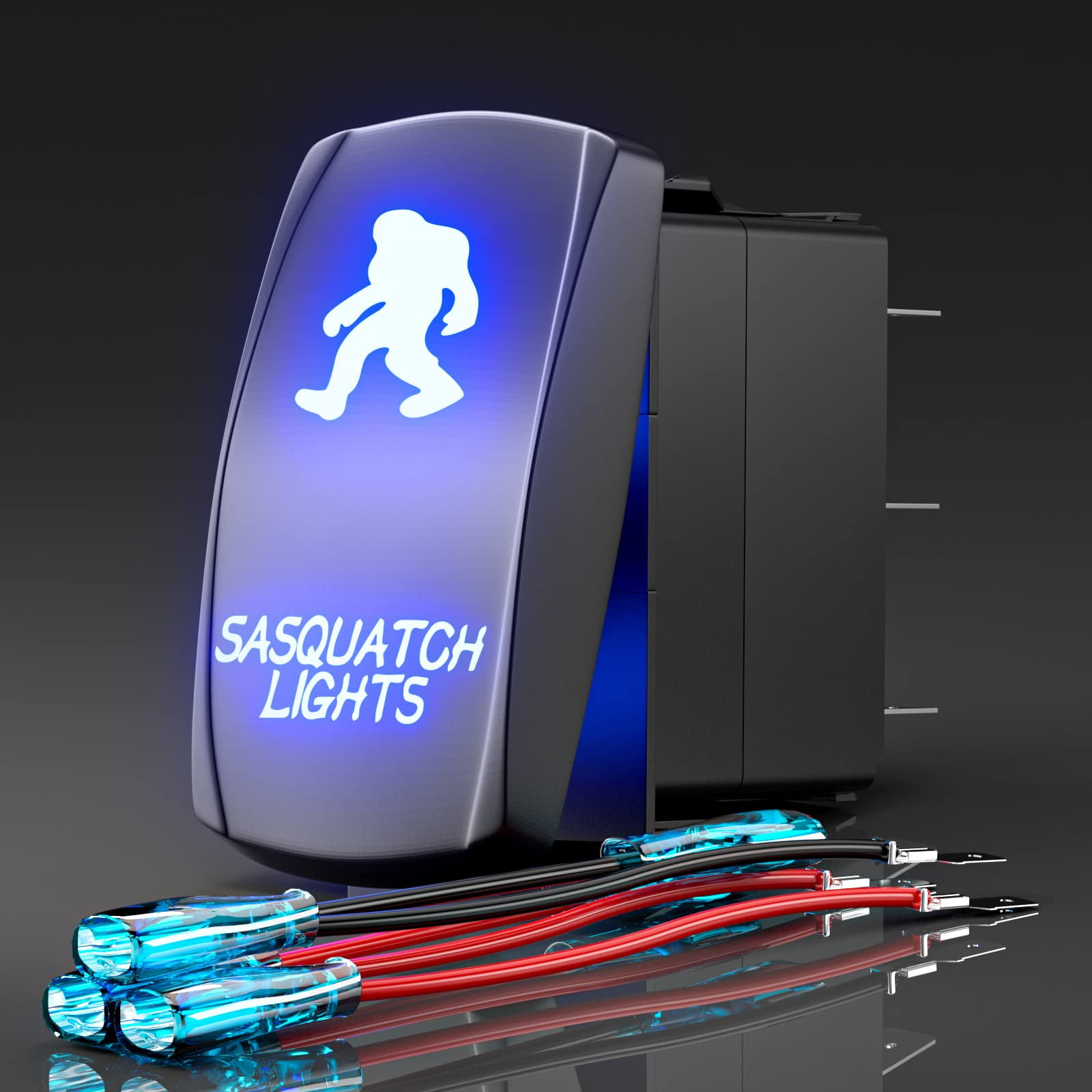 Okerny Rocker Switch Sasquatch Lights,Laser Etched Toggle Switch ON/Off ...