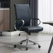 Okeysen Office Desk Chair, Ergonomic Leather Modern Conference Room Chairs, Executive Height Adjustable Swivel Rolling Chair for Home Office.