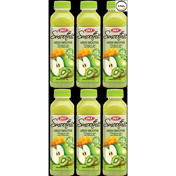 Okf Smoothie, Multi Vitamin Premium New Drink, 16.9 Fluid Ounce (Green Smoothie, 6 Pack)