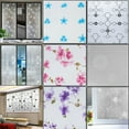 thumbnail image 1 of Okhoty Static Cling Non-Adhesive 45cm x 100cm Frosted Glass Decorative Privacy Window Film, 1 of 8
