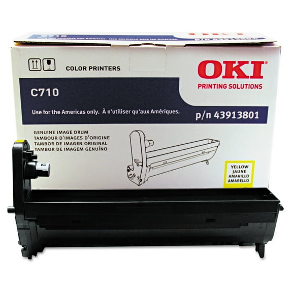 Oki 43913801 Drum, Yellow