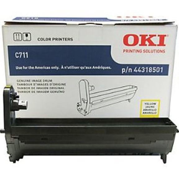Oki 44318501 Drum, 20,000 Page-Yield,Yellow