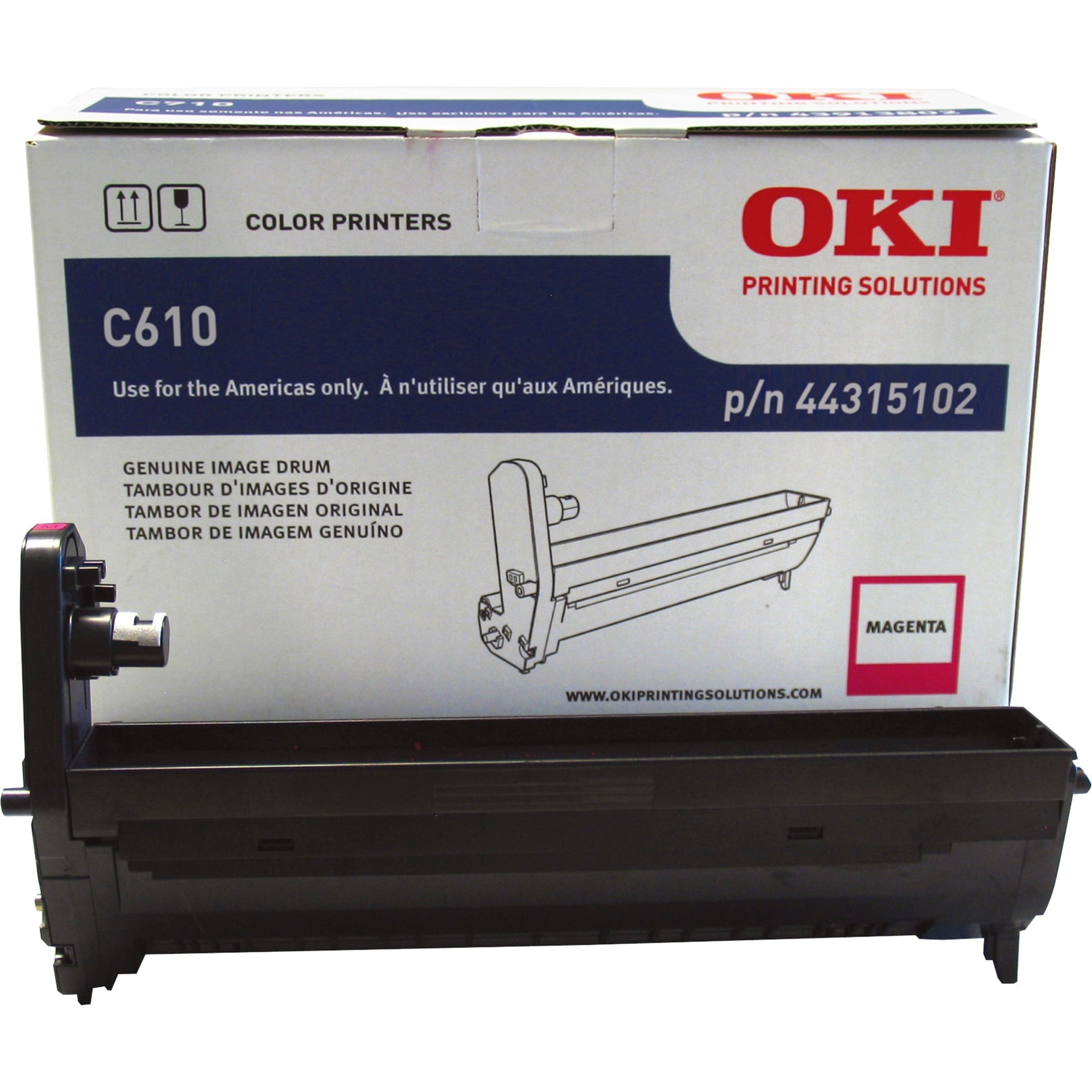 Oki 44315101/02/03/04 Image Drum - LED Print Technology - 20000 Pages - 1 Each - Magenta Oki 44315101/02/03/04 Image Drum - LED Print Technology - 20000 Pages - 1 Each - Magenta
