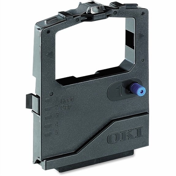 Oki Ribbon Cartridge - Dot Matrix - 7500000 Characters - Black - 1 Each | Bundle of 5 Each