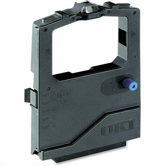 Oki Ribbon Cartridge - Dot Matrix - 7500000 Characters - Black - 1 Each | Bundle of 5 Each