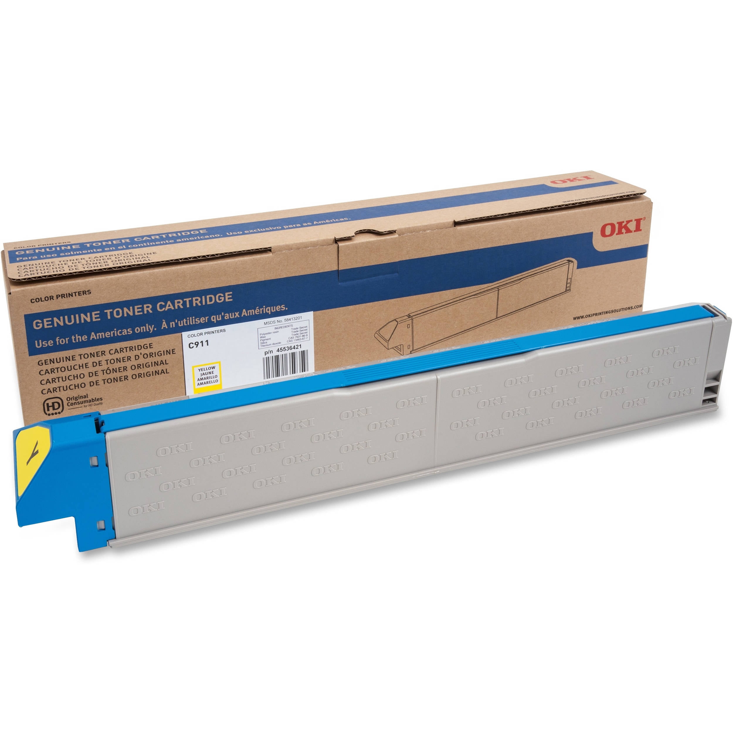 Okidata 45536421 Toner Cartridge Yellow
