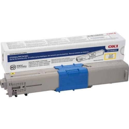 Okidata 46508701 3K Yellow Toner Cartridge