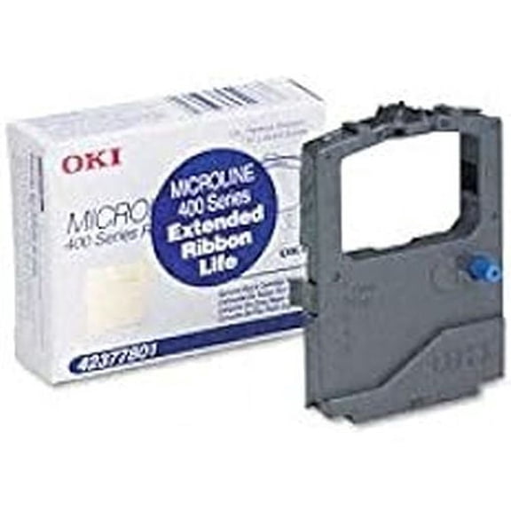 Okidata Black Printer Ribbon (seamless), for the Microline 420, 420N, 421, 421N,490, 490N, 491, 491N