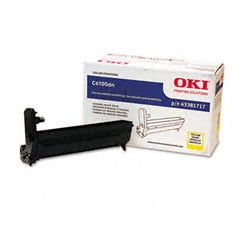 Okidata Oki 43381717 Image Drum Yellow OKI C6150 C5550 MFP MC560 Mfp 20k MC560mfp-plus C6100nsmartformssolution C6100 C6100n C6150n MC560nmfp