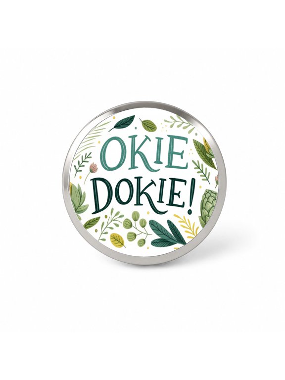 Okie Dokie Artichoke Backpack Hat Novelty Lapel Pin