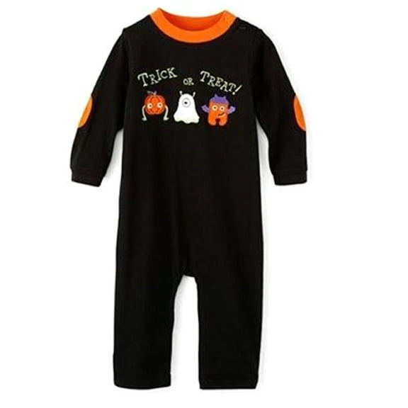 Okie Dokie Baby Boy's "Trick or Treat" Romper Size 6 Months