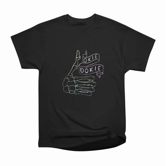 Okie Dokie Pastel Goth T-Shirt Tee Gift For Him Merch For Her Apparel For Friend