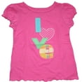 thumbnail image 1 of Okie Dokie Toddler Girl's Ruffled Love Pink T-Shirt Size 5T, 1 of 4