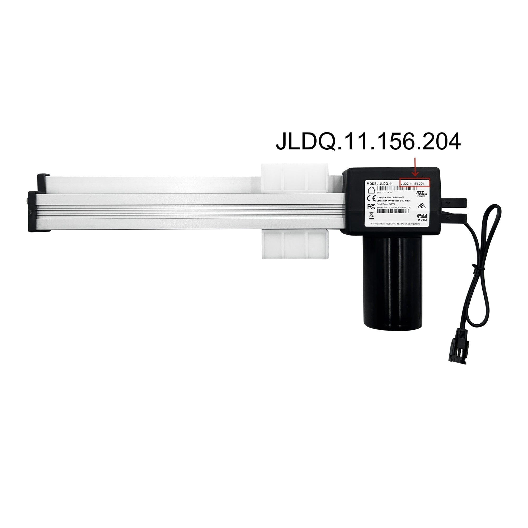 Okin Motor Model JLDQ.11.156.204 Actuator Replacement for Power Recliner Lift Chairs