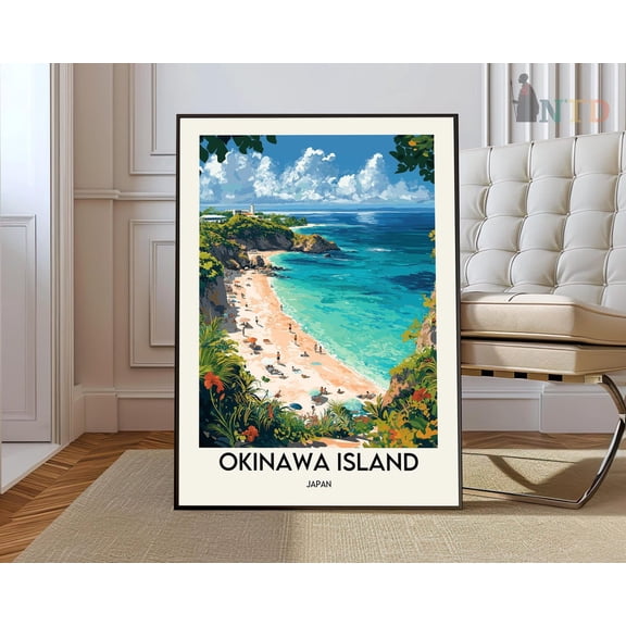 Okinawa Island Japan Poster, Unframed Paper Poster 8x10in