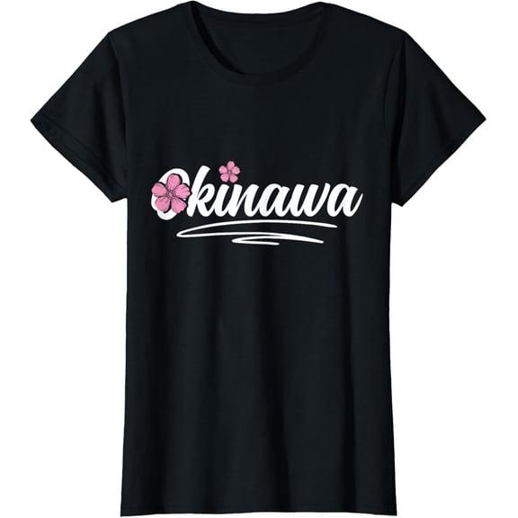 Okinawa Japan Cherry Blossom Vintage Japanese Souvenir T-Shirt