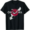 thumbnail image 1 of Okinawa Map and Flag - Distressed Japan Souvenir T-Shirt, 1 of 3