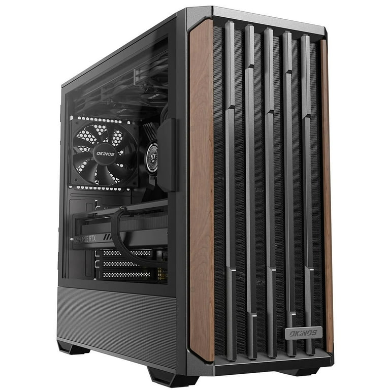 okano Okinos Cypress 7 ATX Mid Tower Tempered Glass Side Panel 4 x 120mm