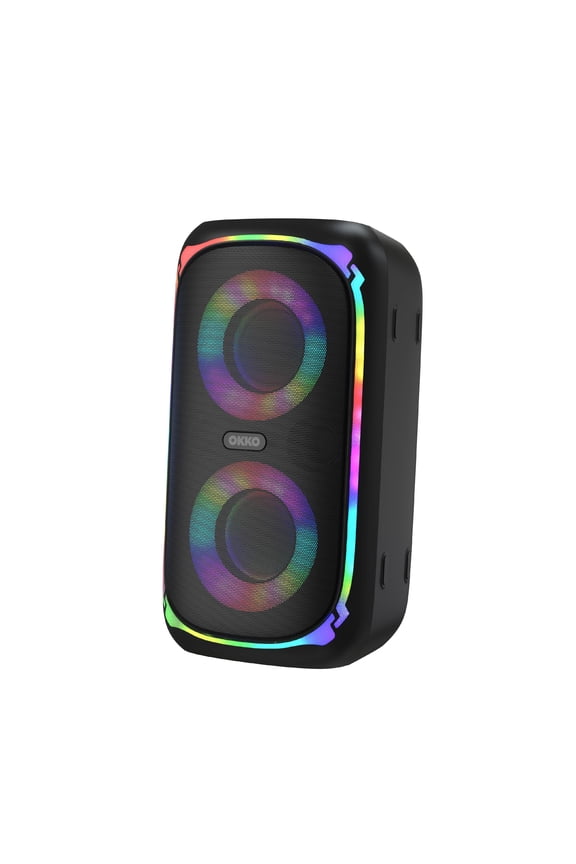Sonic Bass V4 Portable Bluetooth Speaker Wireless Party Speaker with Deep Bass, Karaoke Speaker with Microphone Port, LED Lights, Outdoor Portable Rechargeable Speaker
