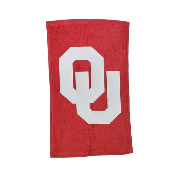Oklahoma 100% Cotton 11"x18" Red Rally Towel White HTV Vinyl Hand Towel