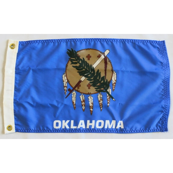 Oklahoma - 12"X18" Nylon Flag