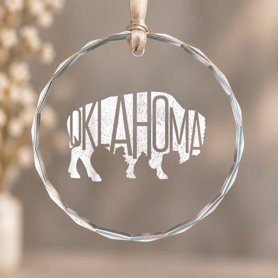 Oklahoma Bison American Buffalo National Park Souvenir Christmas ...