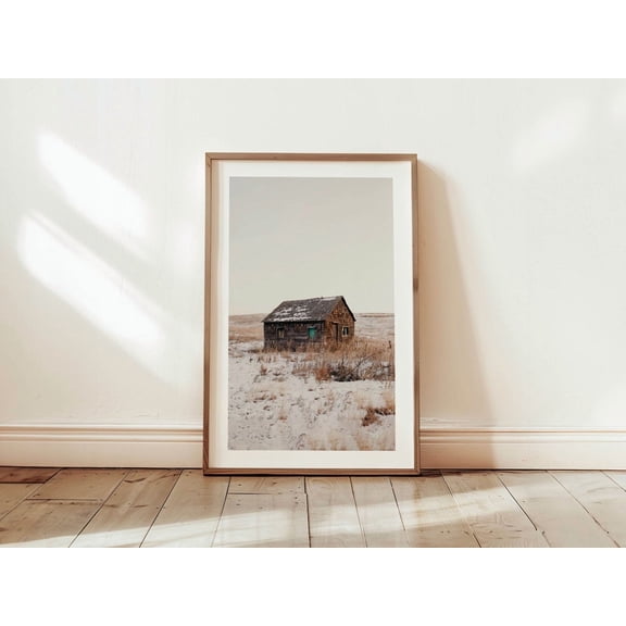 Oklahoma Cabin Rustic Countryside Wall Art, Unframed Paper Poster 8x10in