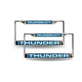 thumbnail image 1 of Oklahoma City-OKC-Basketball-Thunder Chrome Metal (Set of 2) Laser Cut License Plate Frames, 1 of 6