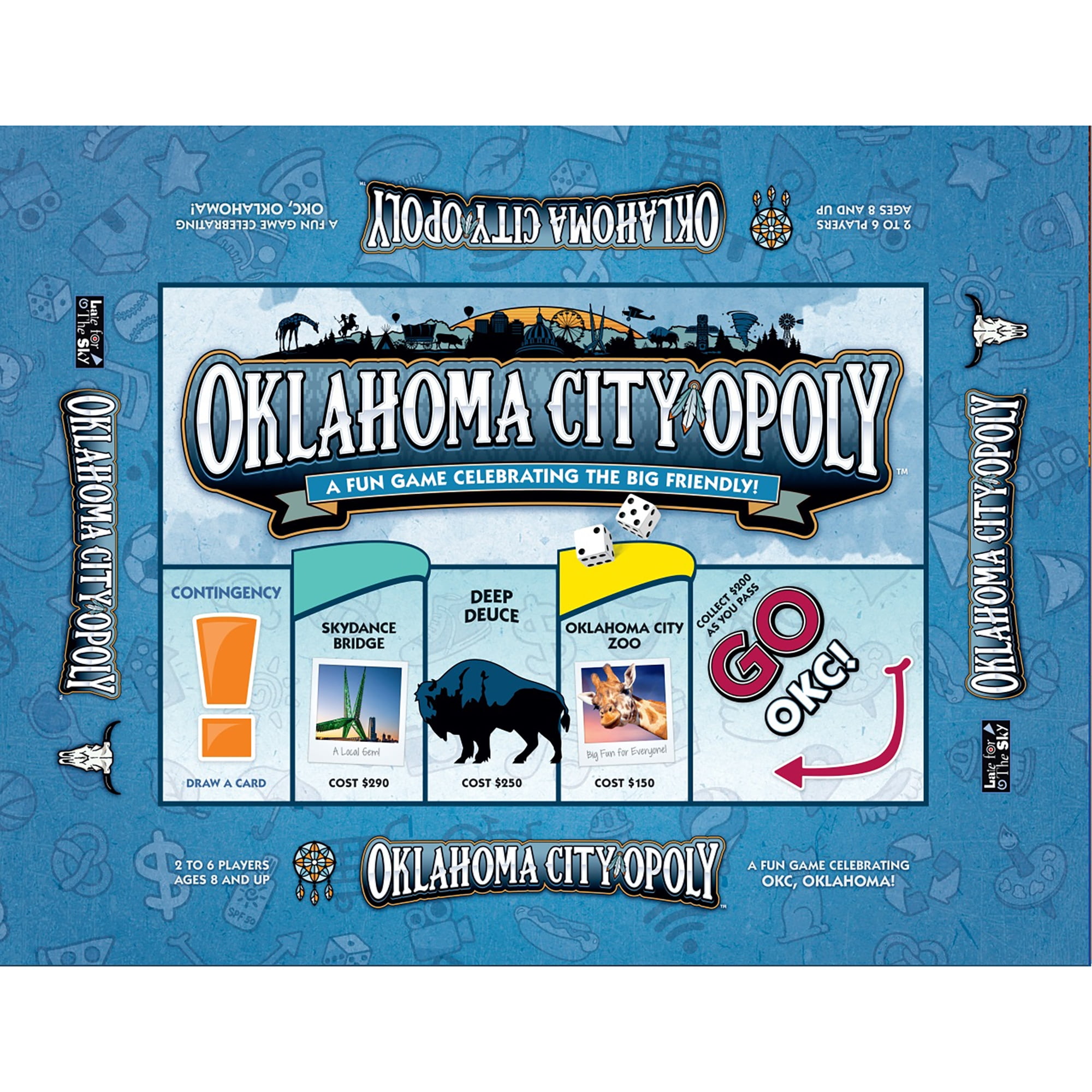 Oklahoma City-Opoly Themed Family Board Game, 2-6 Players