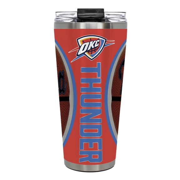 Oklahoma City Thunder 32oz. Big Slim Game Ball Travel Tumbler